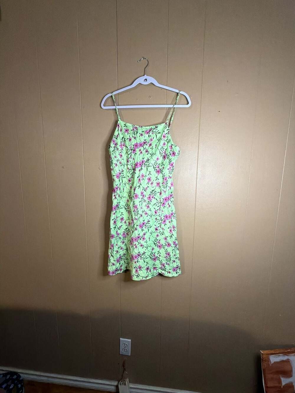 Zara Floral Print Satin Effect Mini Cami Dress